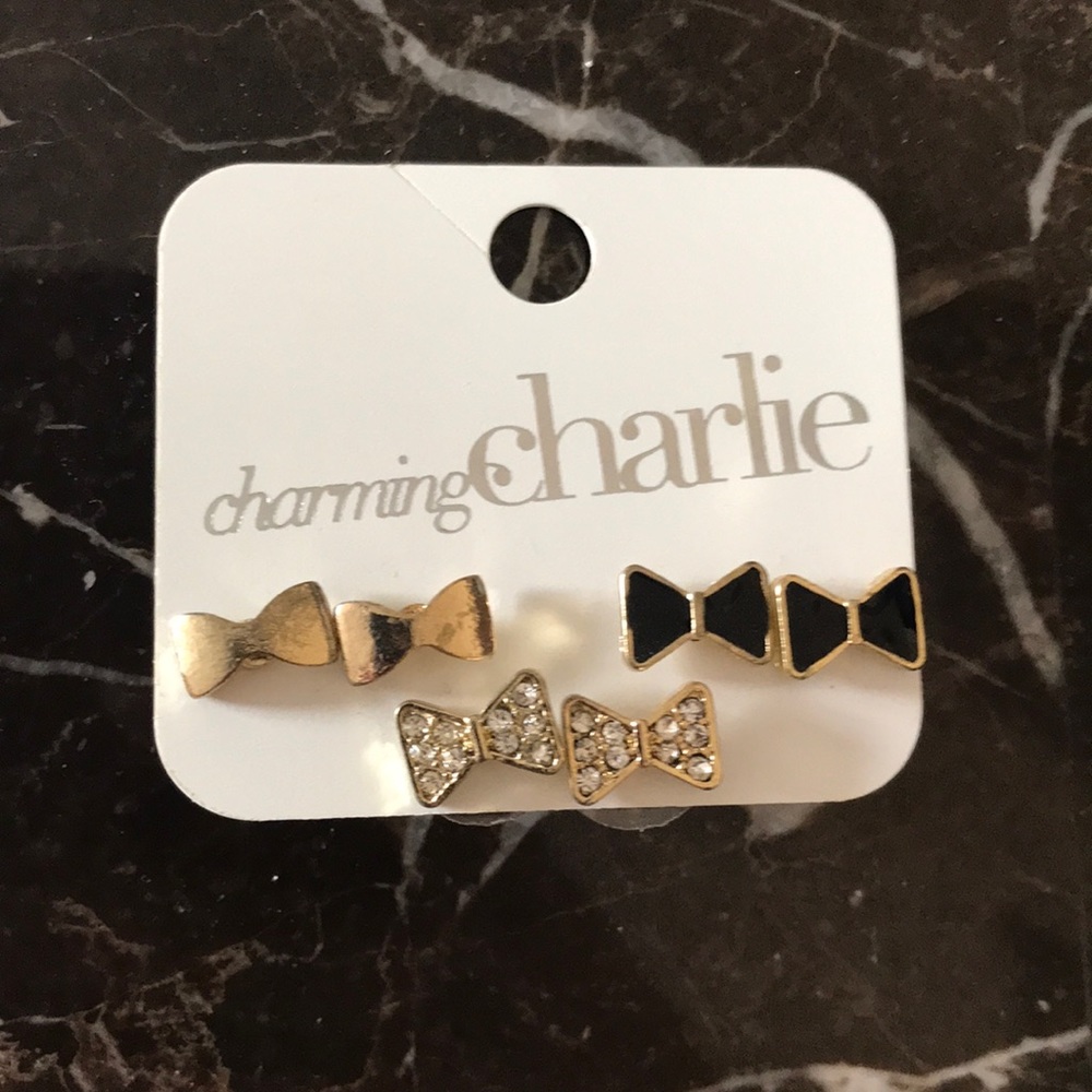 Charming Charlie bow-tie Earrings